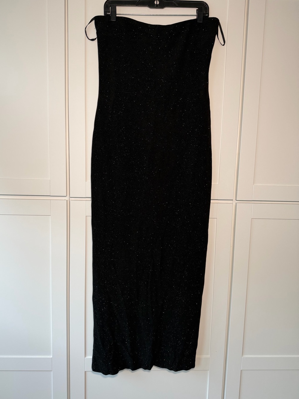 Vintage Scott McClintock Petite Strapless Sparkly Beaded Formal Dress 90s Gothic